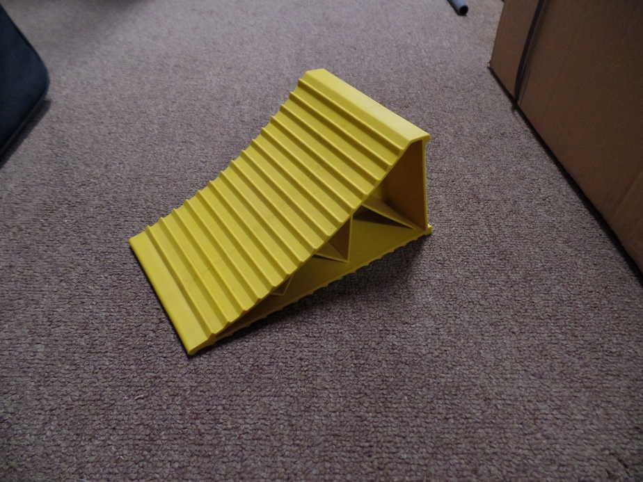 Large Wheel Chock - Yellow - Everything Caravans