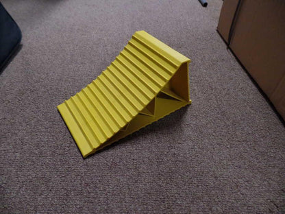 Large Wheel Chock - Yellow - Everything Caravans