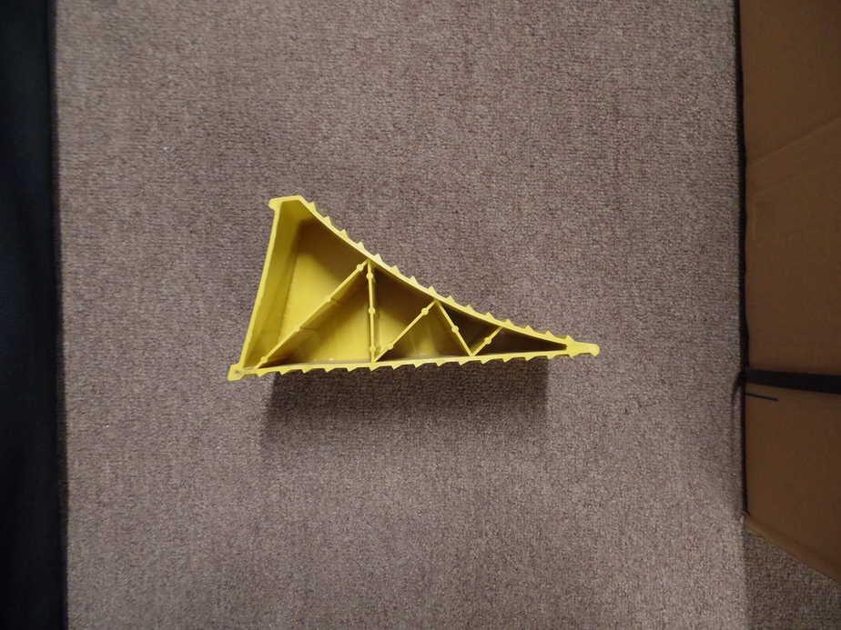 Large Wheel Chock - Yellow - Everything Caravans