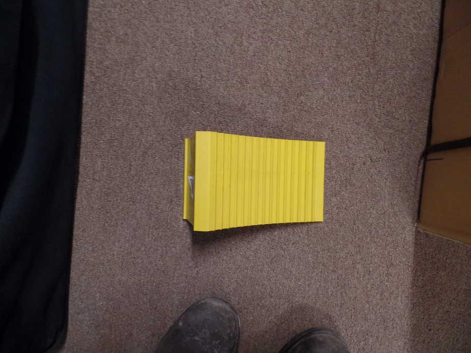 Large Wheel Chock - Yellow - Everything Caravans