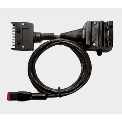 Lead for Elecbrakes Electric Brake Controller - 7 Pin Flat to 12 Pin Flat Lead - Everything Caravans