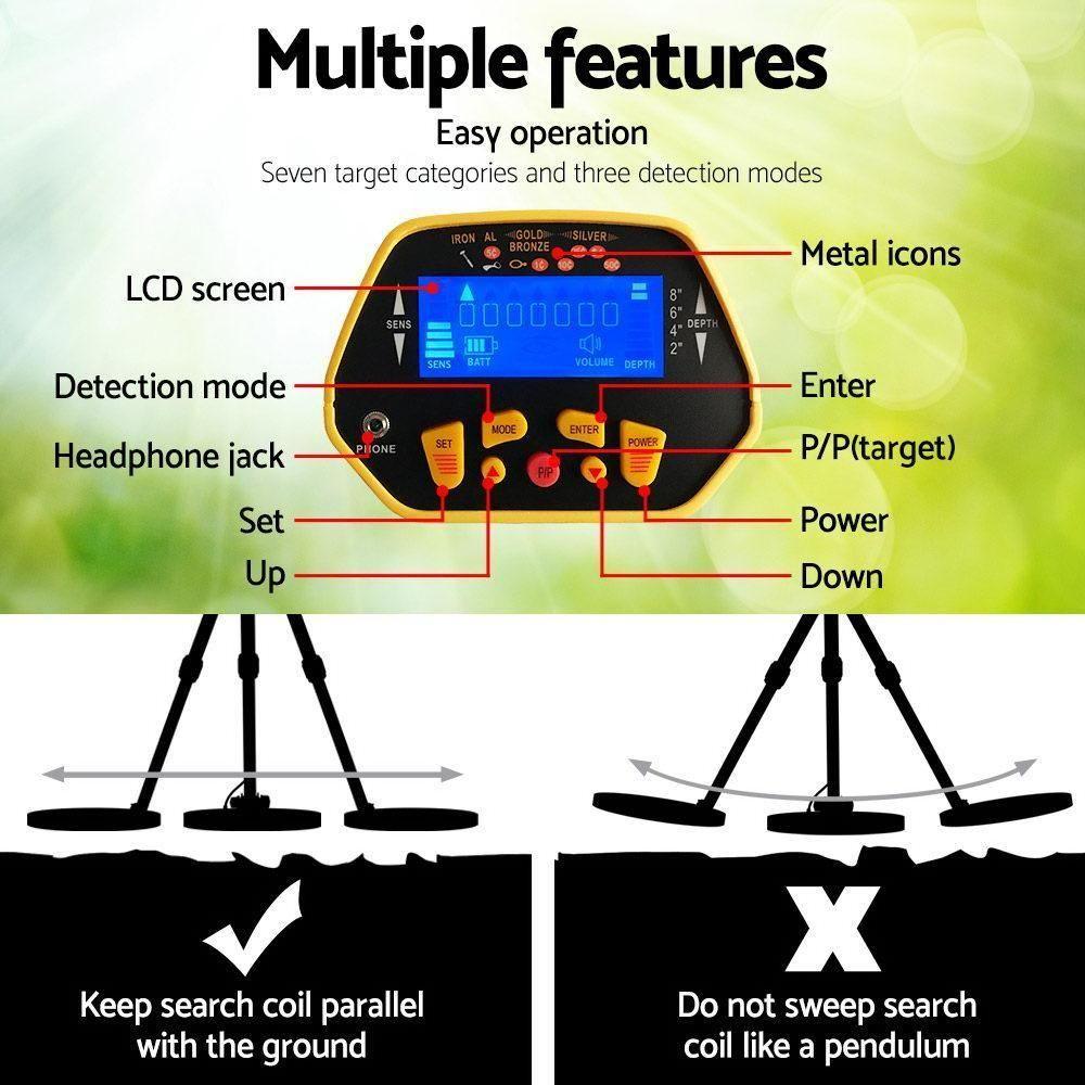 Metal Detector and Pinpointer Deep Sensitive - Everything Caravans