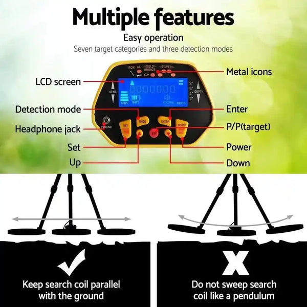 Metal Detector and Pinpointer Deep Sensitive - Everything Caravans