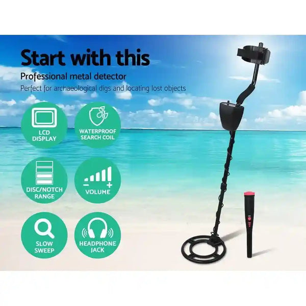 Metal Detector and Pinpointer Deep Sensitive 220mm - Everything Caravans