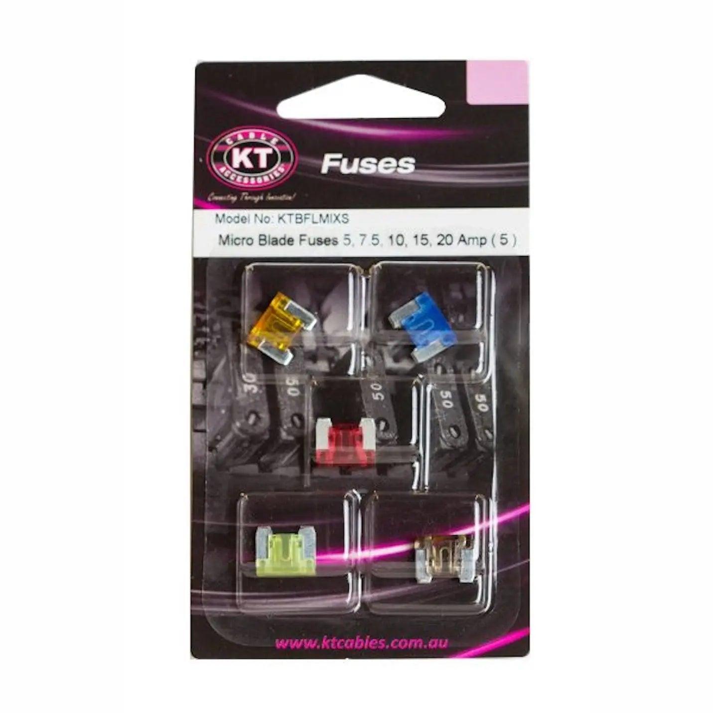 Micro Blade Fuses Pack of 5 Everything Caravans