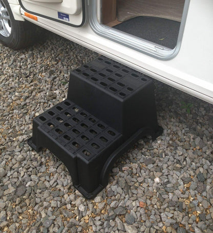 Milenco Double Plastic Step Super Large and Safe Caravan Step - Everything Caravans