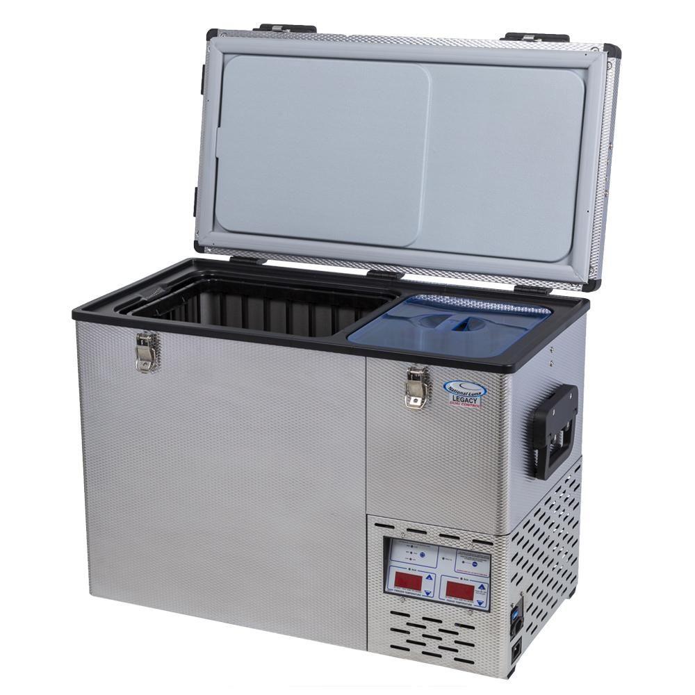 National Luna 50 Litre Legacy Stainless Steel Fridge and Freezer - Dual Zone - Everything Caravans