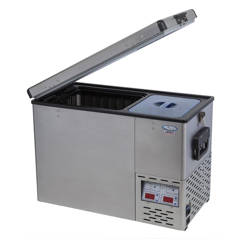 National Luna 50 Litre Legacy Stainless Steel Fridge and Freezer - Dual Zone - Everything Caravans