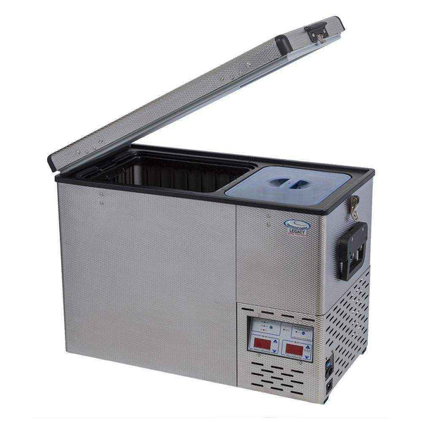 National Luna 50 Litre Legacy Stainless Steel Fridge and Freezer - Dual Zone - Everything Caravans