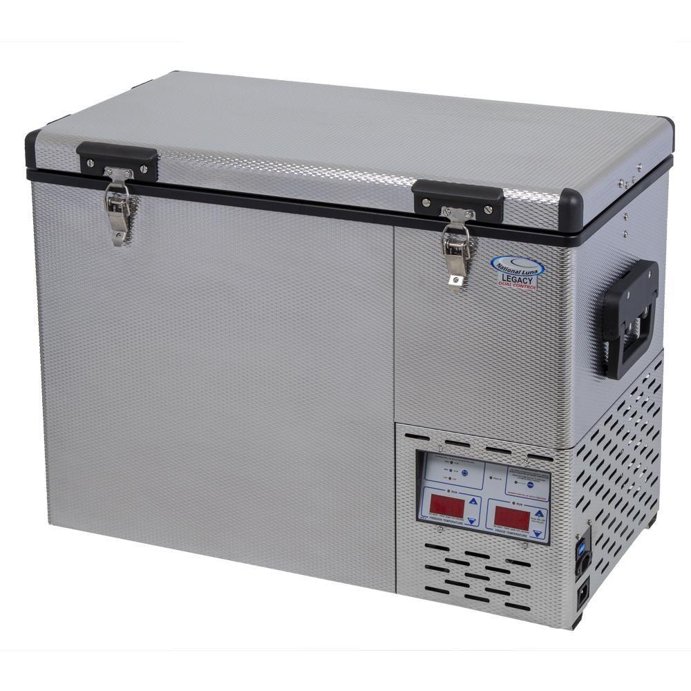 National Luna 50 Litre Legacy Stainless Steel Fridge and Freezer - Dual Zone - Everything Caravans