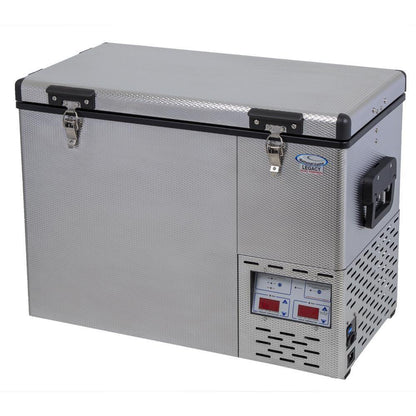 National Luna 50 Litre Legacy Stainless Steel Fridge and Freezer - Dual Zone - Everything Caravans