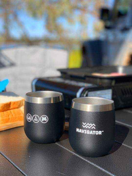 Navigator Gear Double Wall Tumbler - Stainless Steel Black - Everything Caravans