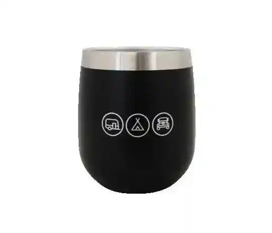 Navigator Gear Double Wall Tumbler - Stainless Steel Black - Everything Caravans