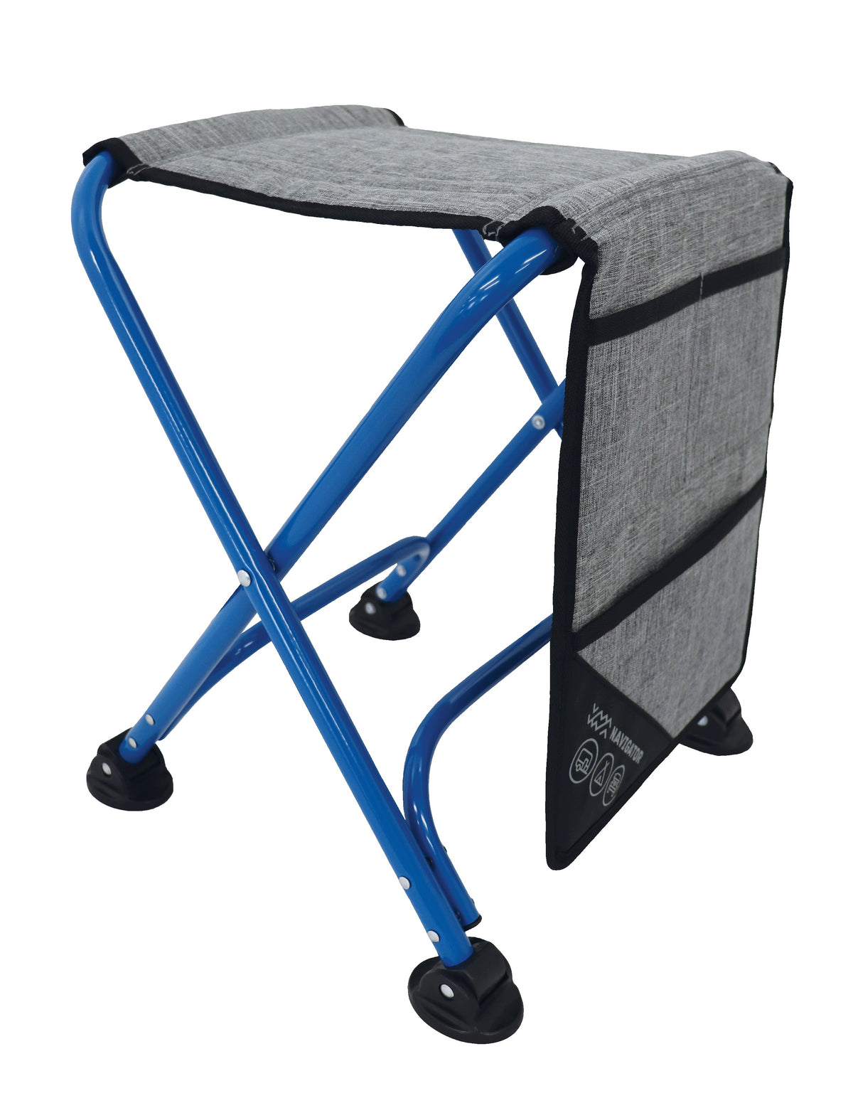 Navigator Gear THE NOWHERE FLIP STOOL Blue Grey 125kg Navigator Gear