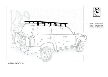 Nissan Patrol Y62 K9 Roof Racks Expedition Quality - Black Friday Sale - Everything Caravans