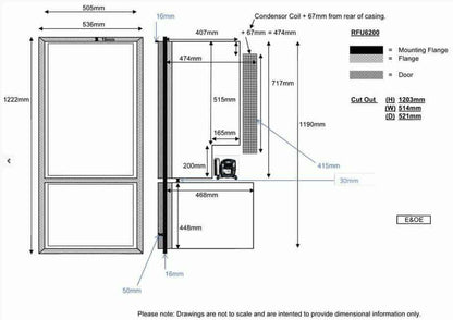 Nova Kool RFU6209 DC 151 Litre Upright Fridge Freezer - Everything Caravans