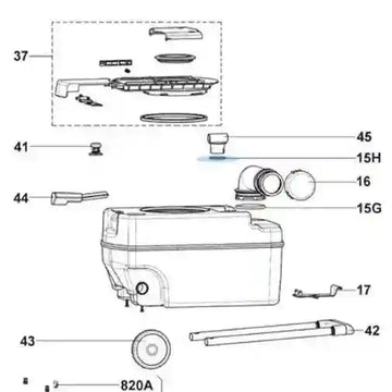 Dometic O Ring Adaptor Suits CTS3110 Toilets - Everything Caravans