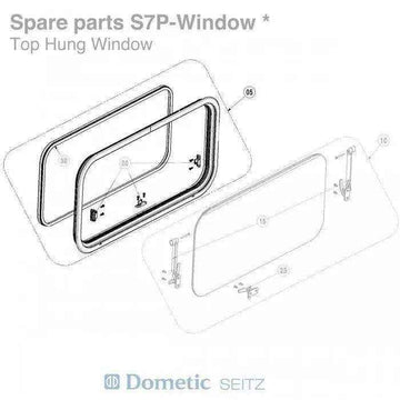 Outer Frame only for Seitz S7P Window 700 x 510mm - no longer available - Everything Caravans