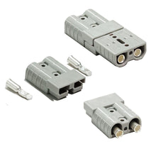 Anderson Style Plug Connector 50amp 6Awg Grey Pair - Everything Caravans