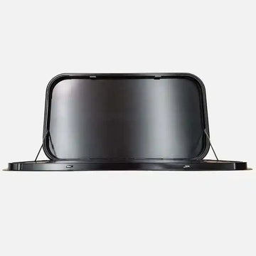 Picnic Table Black 800X450mm Complete With Chrome Lock.with Backing Plate - Everything Caravans