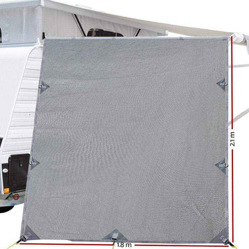 2.1M x 1.8M Pop Top Caravan Privacy Screen End Wall - Everything Caravans