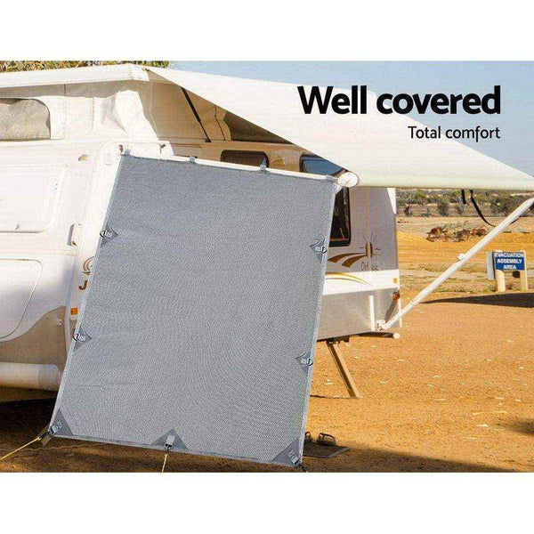 2.1M x 1.8M Pop Top Caravan Privacy Screen End Wall - Everything Caravans