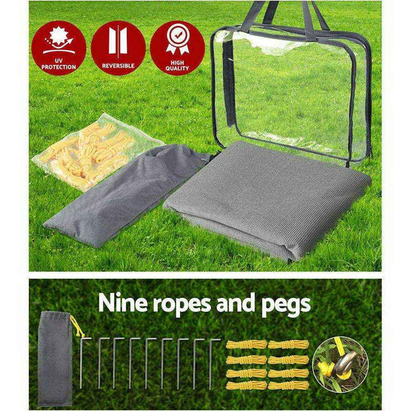 2.1M x 1.8M Pop Top Caravan Privacy Screen End Wall - Everything Caravans