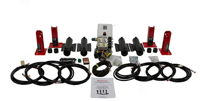 Redfoot Hydraulic Flip levelling system with Remote Everything Caravans