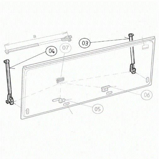 Dometic Sietz Window Stay (Pair) BG3637 - 300mm Friction Type - Everything Caravans
