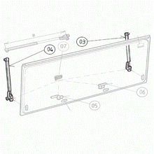 Dometic Sietz Window Stay (Pair) BG3637 - 300mm Friction Type - Everything Caravans