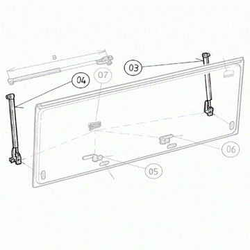 Dometic Sietz Window Stay (Pair) BG3637 - 300mm Friction Type - Everything Caravans