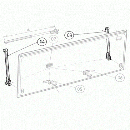 Dometic Sietz Window Stay (Pair) BG3637 - 300mm Friction Type - Everything Caravans