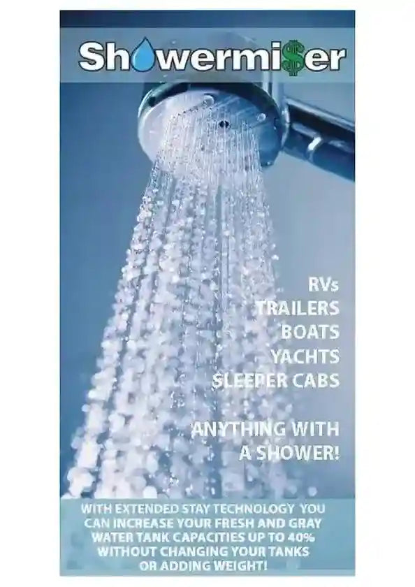 ShoweRMiser Chrome in-Wall - without Mixer Tap - Everything Caravans