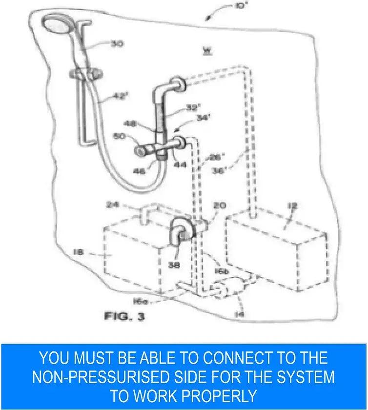 Showermiser Surface Mount - without Mixer Tap - Everything Caravans