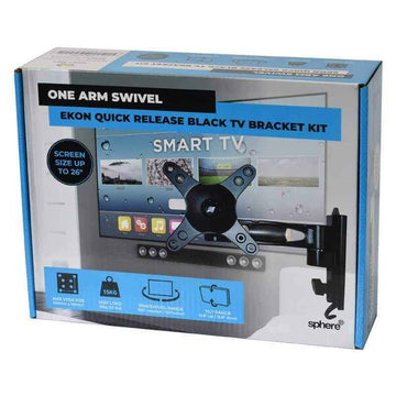 Sphere Ekon Quick Release TV Bracket Single Arm 15Kg Capacity - Everything Caravans