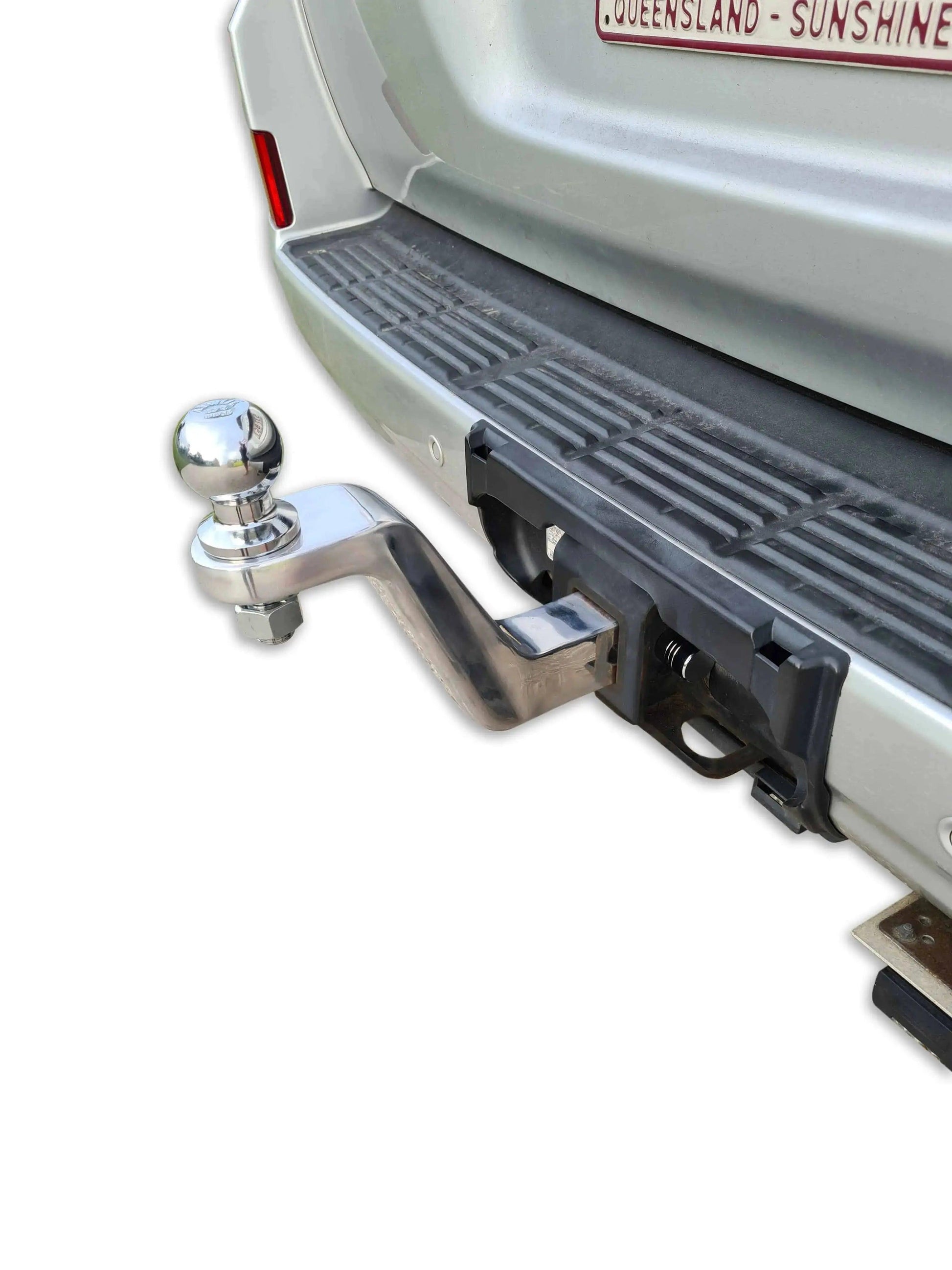 Stinger Solid Aluminium Towing Ball Mount 150mm Drop with Ball and Lockset - Everything Caravans