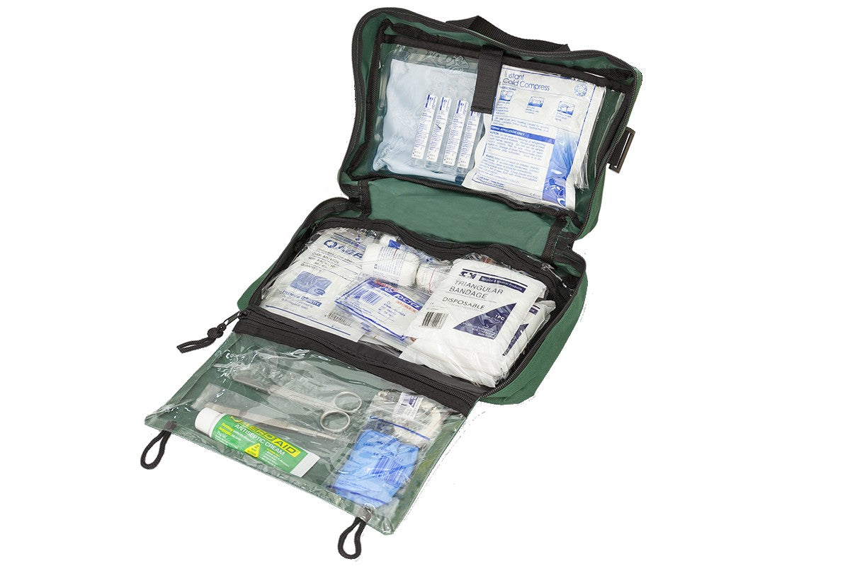 SafetyDave Complete First Aid Kit -  Workplace, Green, Red, Blue SafetyDave