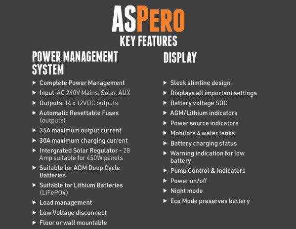 BMPRO Aspero Battery Management System - Lithium Compatible - Everything Caravans