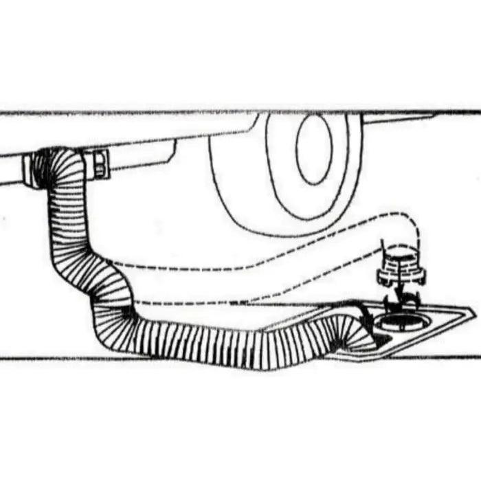 Sewer Hose 10Ft No fittings Silver 75mm Diameter - Everything Caravans