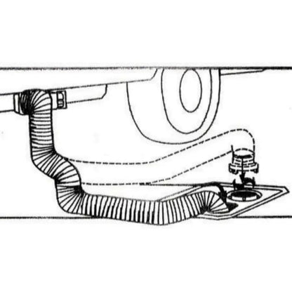 Sewer Hose 10Ft No fittings Silver 75mm Diameter - Everything Caravans