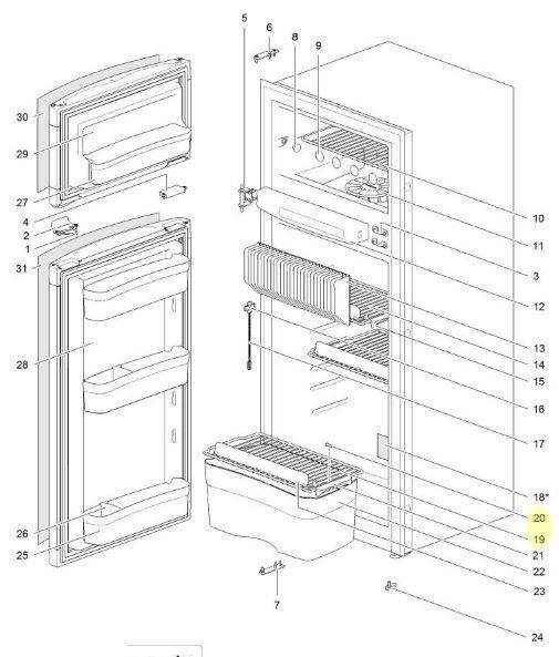 Shelf for Thetford N3185 3 Way Fridge - Everything Caravans
