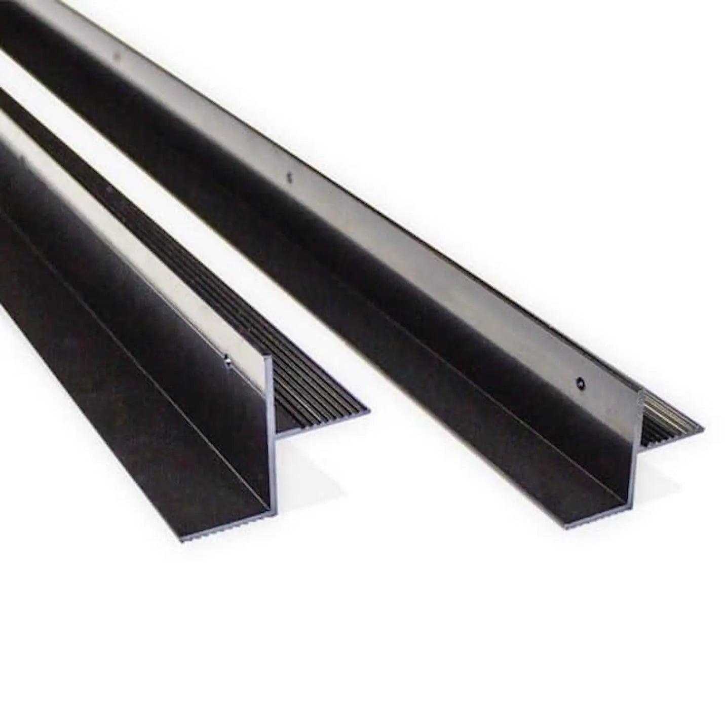 Solar Panel Ezy Large Rails (Twin Pack) Black Length 800mm - Everything Caravans