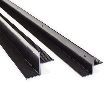 Solar Panel Ezy Small Rails (Twin Pack) Black Low Profile 800mm Long - Everything Caravans