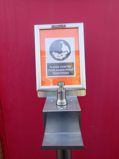 Stainless Steel Hand Sanitiser Station Free Shipping Nationwide - Everything Caravans