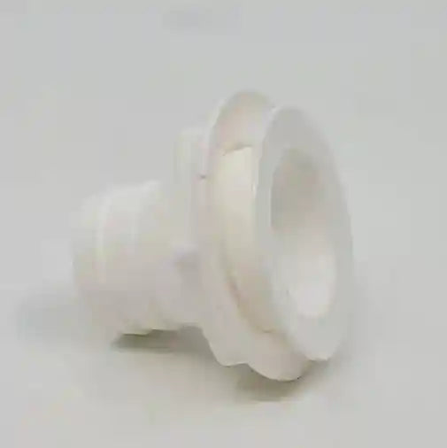 Straight White Waste fitting 25mm Outlet - Sink - Everything Caravans