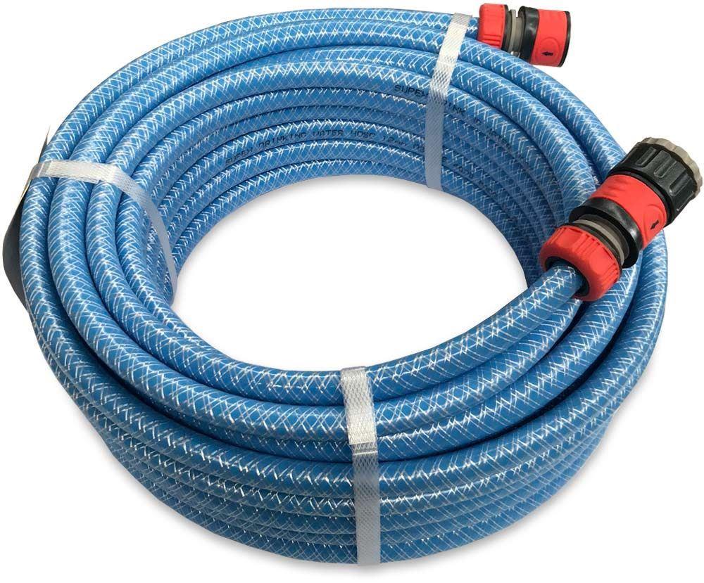 Supex 10M COIL DRINKING WATER HOSE including fittings - food grade Everything Caravans