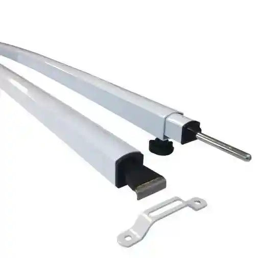 Supex Acute Curved Caravan Awning Rafter White - Everything Caravans