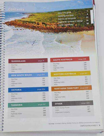 Camps 11 Australia Wide A4 Camp Site Book Spiral Bound - Everything Caravans