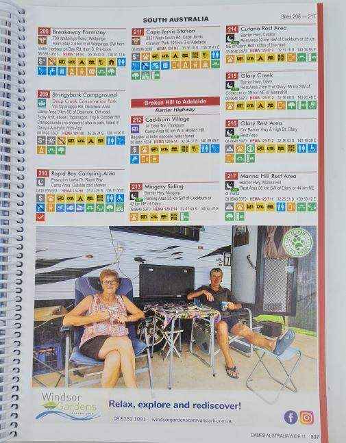 Camps 11 Australia Wide A4 Camp Site Book Spiral Bound - Everything Caravans
