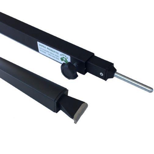 Supex Slight Curve Awning Rafter Black - Everything Caravans